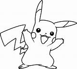Pikachu Pokemon Coloring Pages Funny Kids Printable Pika Color Cartoon A4 Online Coloringpages101 Categories sketch template