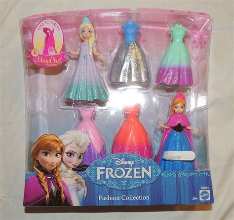 New Disney Frozen Elsa Anna Magic Clip Dolls Figures 6 Dresses