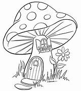 Drawing Cute Mushrooms Frogs Sketches Unicorns Colouring Hippie Imagining sketch template