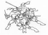 Turtles Raphael Donatello Mutant Tmnt Kura Mewarnai Tortugas Coloringhome sketch template