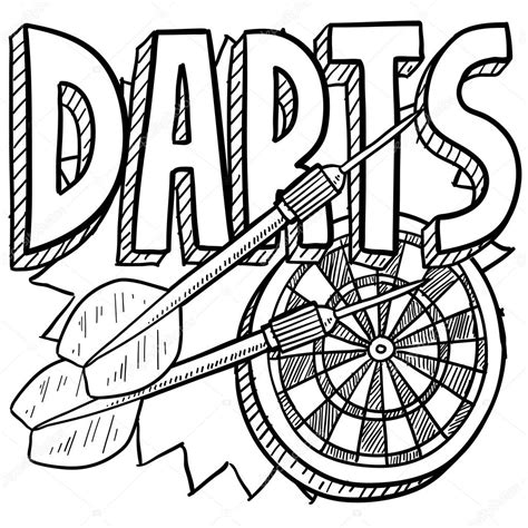 darts drawing  getdrawings