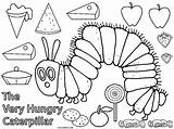 Caterpillar Coloring Pages Hungry Very Printable sketch template