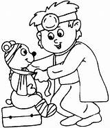 Coloring Pages Medical Doctor Kids Printable Getcolorings Color sketch template