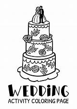 Wedding Printable Book Activity Coloring Printablee Via sketch template
