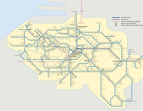 map   belgian railways  stations    passenger transport    style