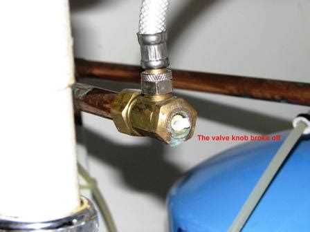 Shut Off Valve Replacement Broke