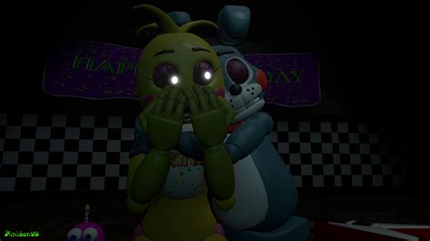 Bonnie Comforting Chica [remake] By Ninidan On Deviantart