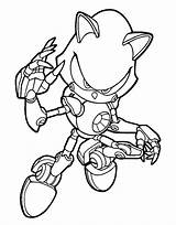 Coloring Pages Espio Sonic Metal Template sketch template