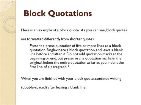 format  block quote shortquotescc