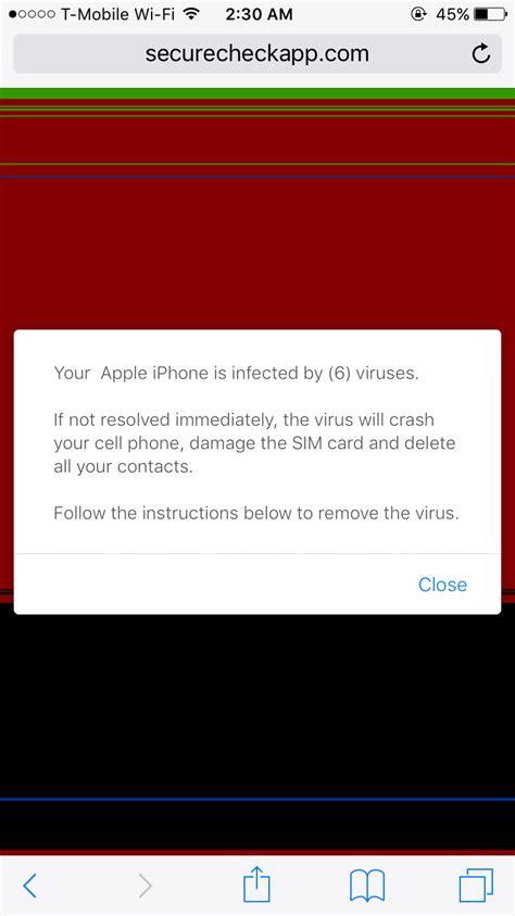 apple security virus warning  iphone apple community