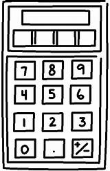 Calculator Coloringbookfun Calculated sketch template