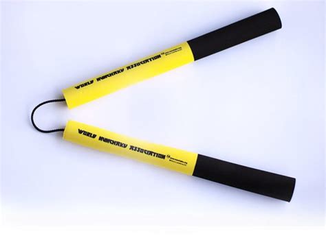 senior nunchaku professional competition nunchuck yellow nunchaku