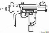 Uzi Draw Guns Gun Drawings Pistols Coloring Drawing Sketch Pages Weapons Tutorials Mac граффити надписи Submachine Step Graffiti Tattoos татуировки sketch template
