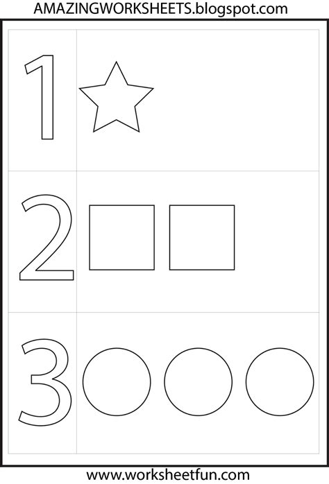 worksheetfun  printable worksheets numbers preschool