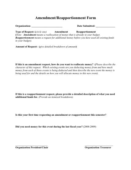 sample amendment letter   edit  print cocodoc