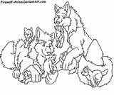 Wolf Anime Pack Coloring Pages Family Cute Wolves Drawings Firewolf Dog Request Color Print Easy Base Deviantart Getdrawings Getcolorings Choose sketch template