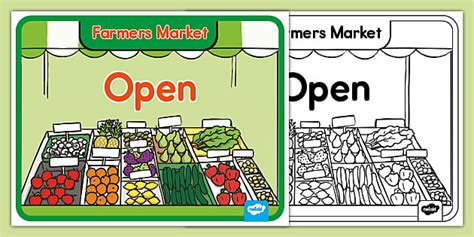 farmers market dramatic play open sign twinkl