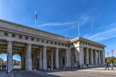 Hofburg Imperial Palace Entrance Vienna Austria Stock