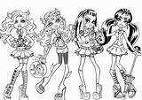 Coloring Monster High Pages Christmas Popular sketch template