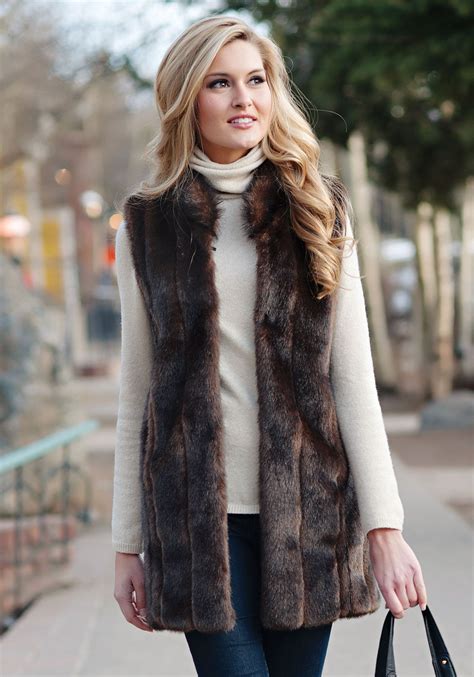sable faux fur  wear vest fabulous furs fur vest outfits winter fashion outfits fashion