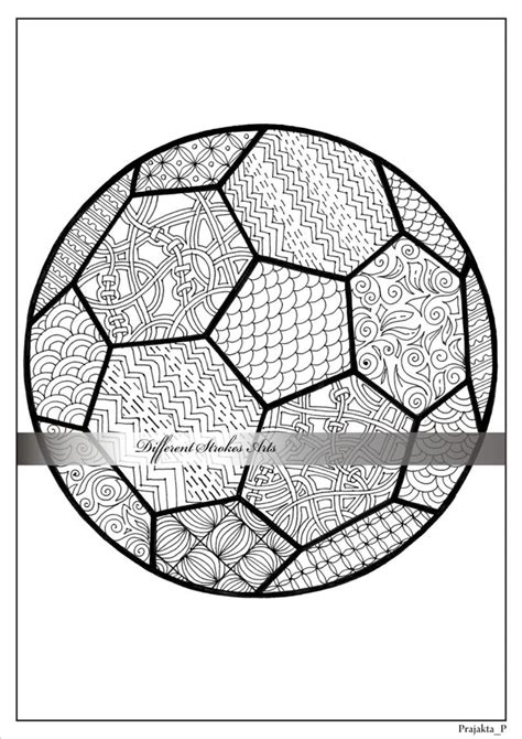 adult coloring page football coloring page  adultssoccer etsy