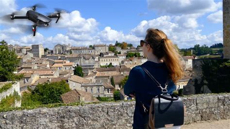 minute  st emilion drone visite mavic pro youtube