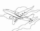 Coloring Airplane Pages Printable Kids sketch template