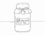 Coloring Pages Jam Strawberry Jar Printable Color Kids Preschool Folk Visit Cat Wee Weefolkart sketch template