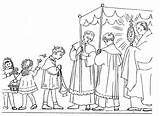 Procession Adoration Kolorowanki Procesja Ciało Boże Eucharistic Eucharist Colorier Dieu Fête Catholique Eucharis Eucharistie Religijne Corner Dimanche Religieuse sketch template