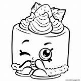 Shopkins Coloring Pages Season Printable Cheesecake Color Print sketch template