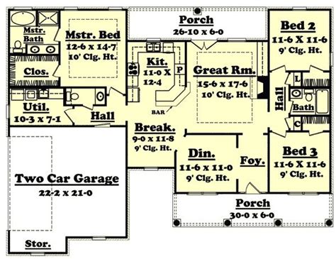 square foot house plans style house plans  square foot home  hous