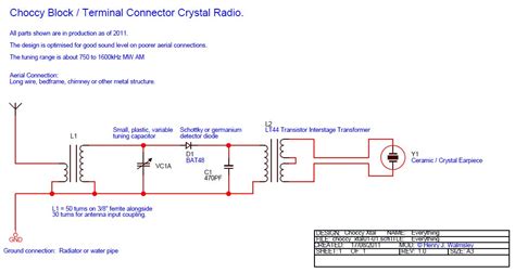 crystal set radio kit  electronic parts diode wireless project ff ebay