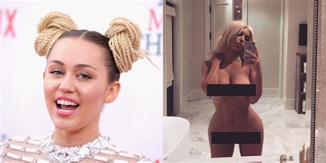 miley cyrus on kim kardashian s nude selfie focus on international women s day instead