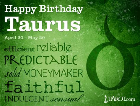 taurus birthday astrology