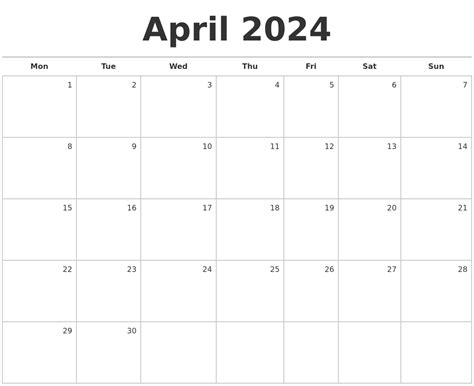 printable calendar april  wiki top   famous january