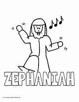Zephaniah sketch template