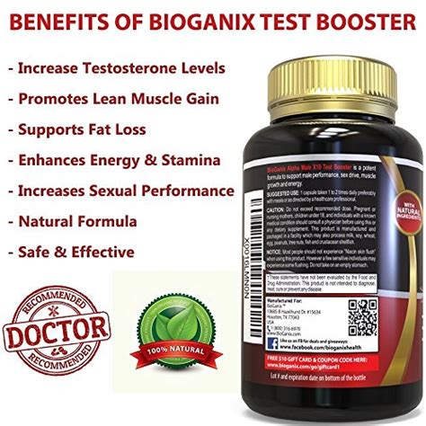 testosterone booster supplement alpha male max potency natural test
