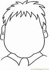 Coloring Blank Face Boy Template sketch template