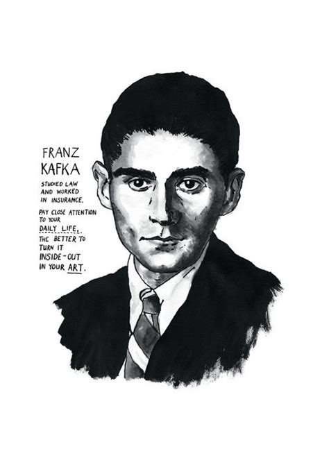 franz kafka poster print great writers etsy