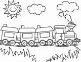 Train Coloring Pages Sunny Steam Sun Drawing Toy Freight Color Smiling Over Outline Revolution Industrial Printable Sheets Print Trains Simple sketch template