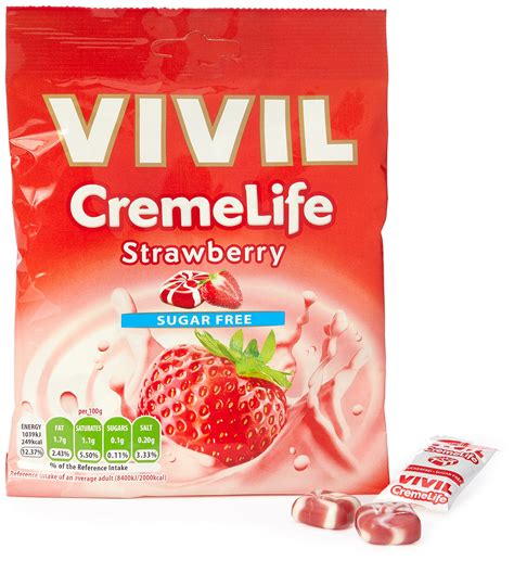 vivil sugar  sweets strawberry cream hard candies   package  vary buy