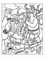 Smokey Bear Coloring Pages Sheets Sheet Drawing Wildfire Printable Kids Ut Book Fire Worksheets Template Forest Wildfires Getdrawings sketch template