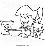 Coloring Flour Pages Dough Making Girl Cartoon Getcolorings Leishman Ron Royalty Stock sketch template