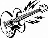 Gitar Mewarnai Guitarra Kartun Malvorlagen Paud Elektrische Muslimah Mainan Kekinian Macam Remodel Gitarren sketch template