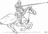 Knight Coloring Horse Drawing Pages Draw Archer Step Medieval Knights Rider Dark Printable Supercoloring Sketch Horses Tutorials Norman Drawings Pencil sketch template