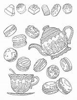 Macarons Macaron sketch template