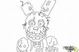 Springtrap Freddy Nights Five Draw Drawing Coloring Drawingnow Fnaf Pages Drawings Step Print sketch template