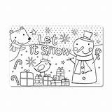 Christmas Color Placemats Own sketch template