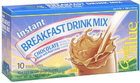 great  chocolate instant breakfast drink mix  oz nutrition