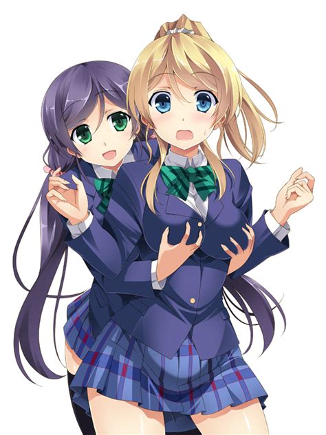 Toujou Nozomi And Ayase Eli Love Live And 1 More Drawn By Ishigami